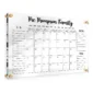 Dry Erase Large Monthly Planner Board Personalized Custom Ultra Clear Acrylic Calendar for Wall 1