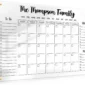 Dry Erase Large Monthly Planner Board Personalized Custom Ultra Clear Acrylic Calendar for Wall - color 7