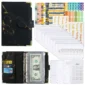 A6 Money Budget Planner Binder With Zipper Envelopes, Cash Envelopes For Budgeting, Money Organizer For A6 Cash Budget Binder – black 3