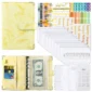 A6 Money Budget Planner Binder With Zipper Envelopes, Cash Envelopes For Budgeting, Money Organizer For A6 Cash Budget Binder – yellow 8