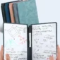 1 Pcs Reusable Whiteboard Notebook Set With Whiteboard Pen Erasing Cloth Leather Memo Pad Weekly Planner Portable Stylish Office 4
