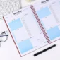 Daily Planner:
120 Pages Daily Planner Undated To Do List Notebook With Hourly Schedule Regolden-Book Calendars Meal Spiral Organizers Notebook 1