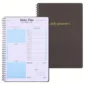 Daily Planner:
120 Pages Daily Planner Undated To Do List Notebook With Hourly Schedule Regolden-Book Calendars Meal Spiral Organizers Notebook – Brown 9