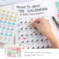 Holiday Calendar 2024 New Yearly Daily Schedule Planner Sheet Paper 365 Day Plan Annual Hanging Planning Weekly Agenda Pad Month 12 3